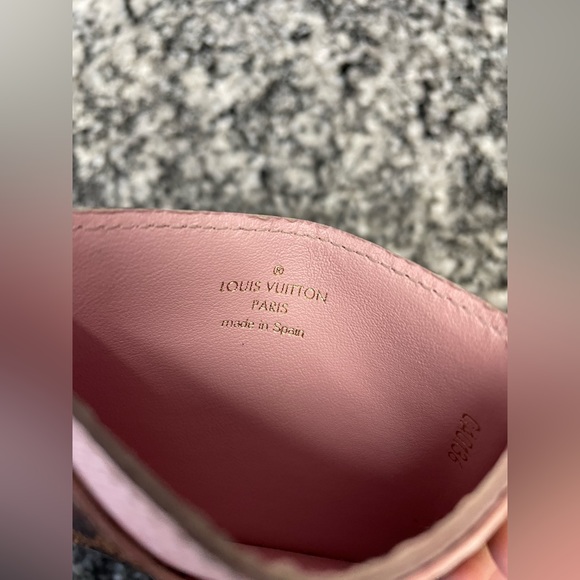 Louis Vuitton Caissa Card Holder Damier Ebene Rose Ballerine - Picture 4 of 14